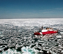 A photo of the icebreaker Healy