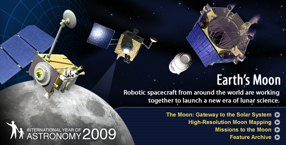 Earth's Moon: Robotic spacecraft from around the world are working together to launch a new era of lunar science.