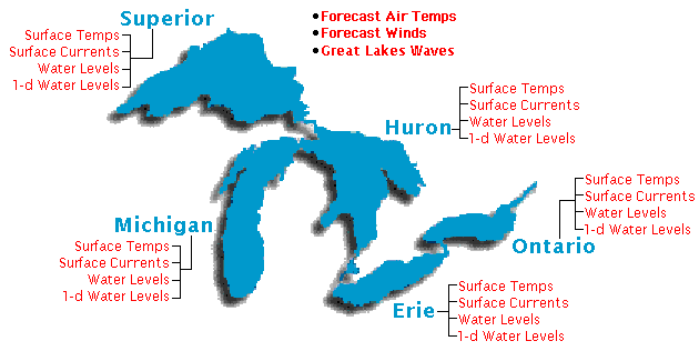 [Great Lakes ImageMap, Forecast Products]