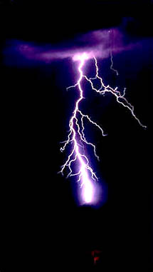 Image of a lightning strike.