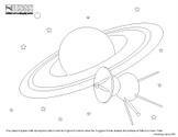 [Cassini Mission to Saturn coloring sheet]