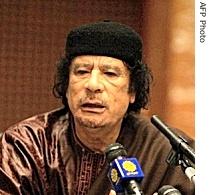 Libya's leader Moammar Gadhafi (file photo)