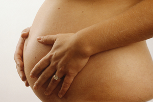 A picture of a pregnant woman