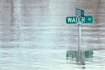 Image of flooded intersection