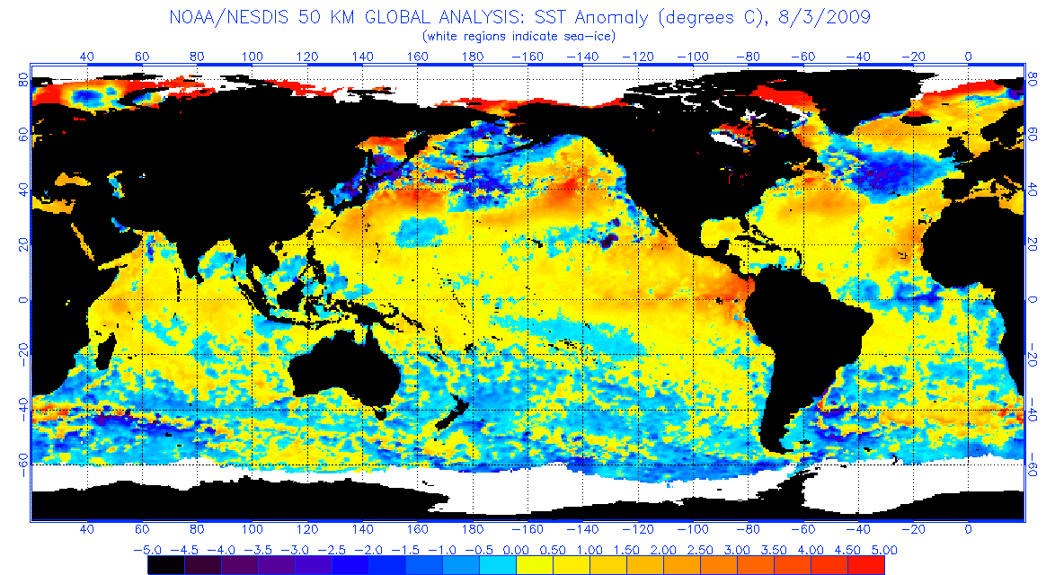 Global Sea Surface Temperature Climatology Map