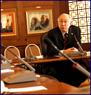 At a Media Roundtable on Feb. 20, 2009, Secretary of the Interior Ken Salazar discusses the steps he is taking to implement President Obama's plan to create jobs and spur economic recovery.