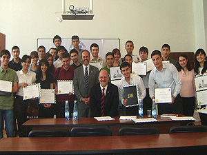 USAID Country Coordinator Scott Taylor took a group photo with students participating in the course on Project Appraisal and Risk Management.