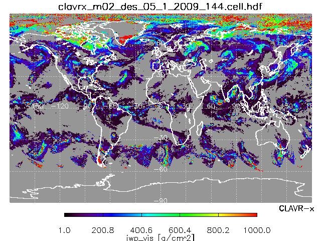 Cloud Ice Water Path from METOP Descending Orbit