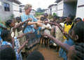 Bonnie Black with students.