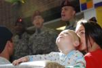 Children at several Indianapolis hospitals were entertained by Soldiers from the 82nd Airborne Division Aug. 21, who were in town for the 82nd Airborne Division Association convention.