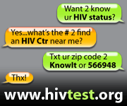 World AIDS Day. Take the test. Take control. www.hivtest.org