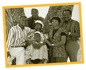 Photo of an African American family