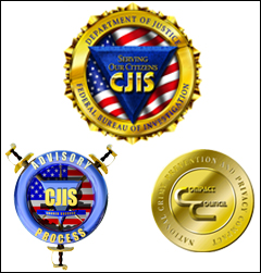 Seals of CJIS, CJIS Advisory, and Compact Council