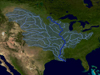 Map of Mississippi watershed