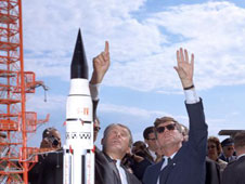 Dr. Werner Von Braun and President John F. Kennedy