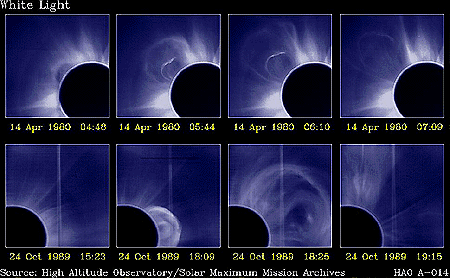 Two Coronal Mass Ejections