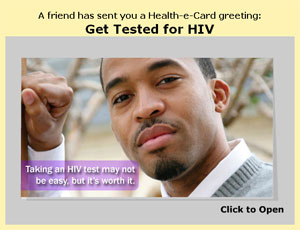 Health e-Card greeting: Taking an HIV test may not be easy, but it's worth it.