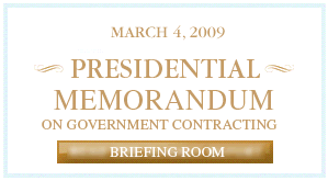 Presidential Memorandum on Government Contracting