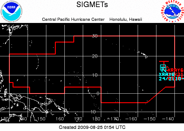 Map of SIGMETs
