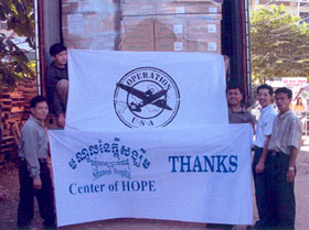 Shipment of medical supplies to Cambodia - HOPE Worldwide, Ltd.