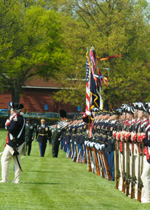 MDW units in parade formation