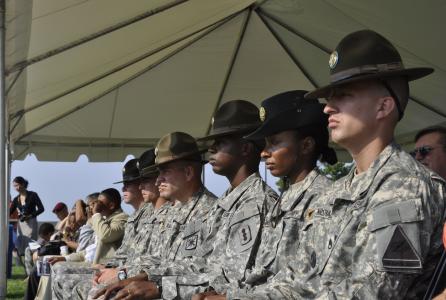 STAFF Sgts. Michael Johnston and Joshua Marshall’s victories drew the weeklong Drill Sergeant of the Year competition to a close, June 26, at Fort Monroe, Va.’s Continental Park. The competition tested the top seven drill sergeants over a five-day period on their ability to perform the tasks they teach Soldiers every day.
