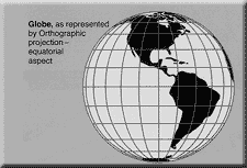 A diagram of a globe.