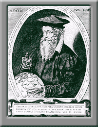 An engraving of Gerardus Mercator.