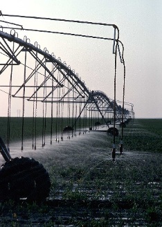 Center pivot irrigation using  Low Elevation Spray Application