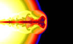 simulation of a gamma-ray burst