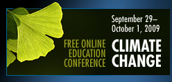 Online climate change conference