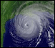 Satellite photo of a hurricane