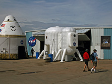 NASA inflatable exhibits at EAA AirVenture 2009