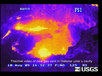 Halema`uma`u Gas Vent Huffs and Puffs