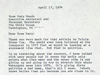 Letter from Hope to Woods