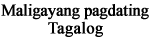 Tagalog Language Files