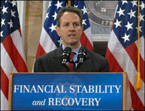 Photo: Secretary Tim Geithner Outlines Comprehensive Financial Stability Plan