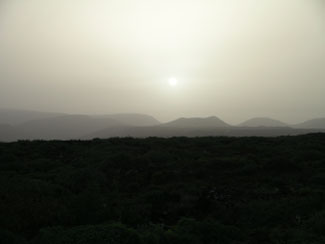 Airborne dust on the Canary Islands