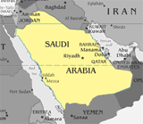 Map of السعودية