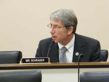Congressman Schrader in Committee