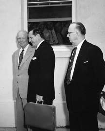 President Eisenhower, Orval Faubus and Brooks Hays