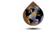 Oil drop containing the world