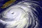 Generic hurricane satellite image