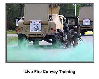 Live Fire Convoy Training.  