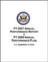  Cover from FY 2007 Performance Report and FY 2009 Performance Plan.