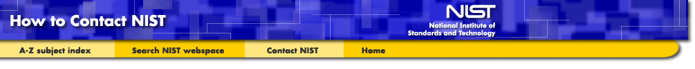 How to contact NIST