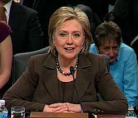 Date: 2009-01-13 00:00:00.0 Description: Hillary Rodham Clinton testifies before the Senate Foreign Relations Committee to be Secretary of State. State Dept Photo