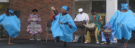 African Dancers of the Kumbuka African Dance and Drum Collection at Southeastern Louisiana University.