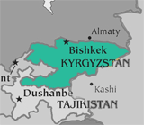 Map of Кыргызстан