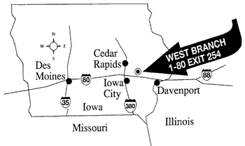 West Branch, I-80 exit 254